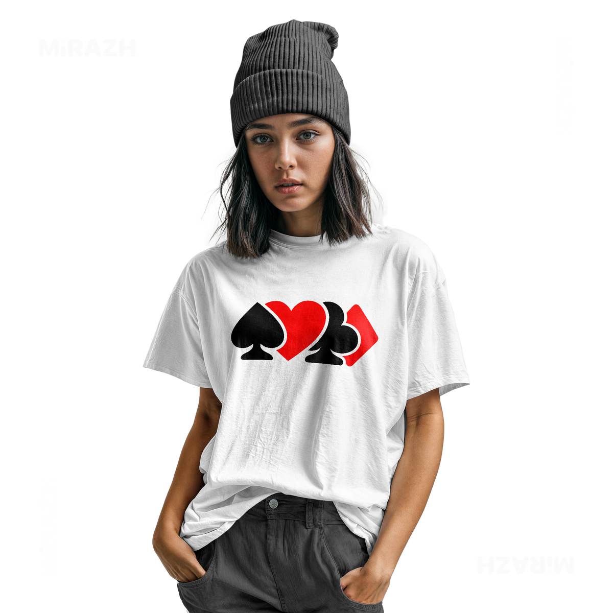 AllSuitsInline Youth T Shirt 04 White