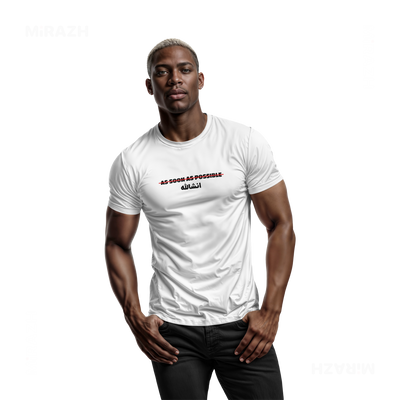 AsSoonAsInshallah Adult T Shirt 02 White