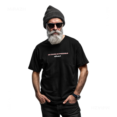 AsSoonAsInshallah Adult T Shirt 06 Black
