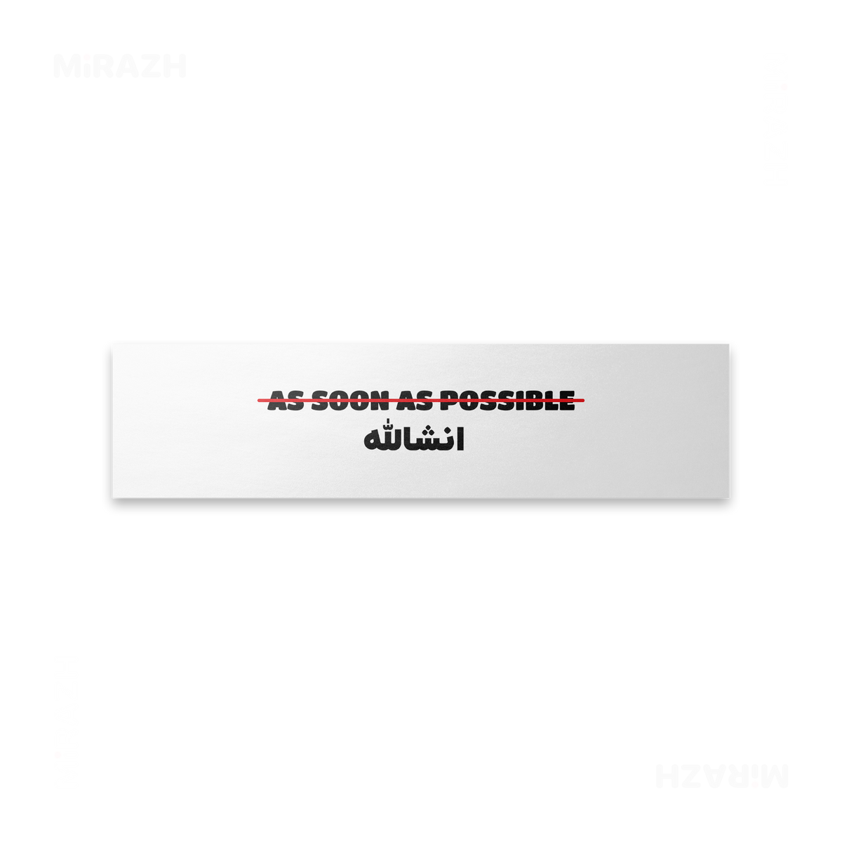 AsSoonAsInshallah Bumper Sticker 01