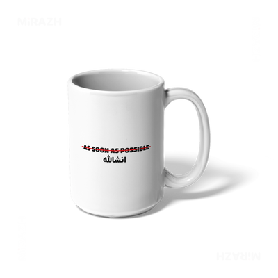 AsSoonAsInshallah Ceramic Mug 01 White