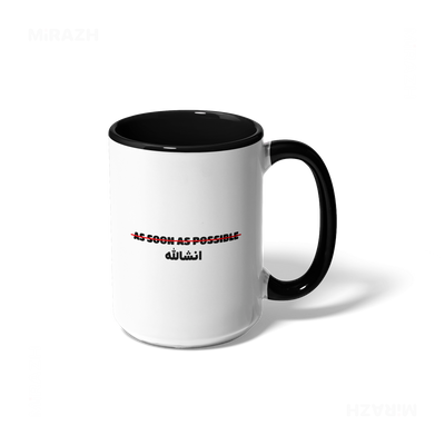 AsSoonAsInshallah Ceramic Mug 01 White Black