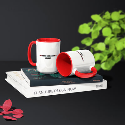 AsSoonAsInshallah Ceramic Mug 02 White Red