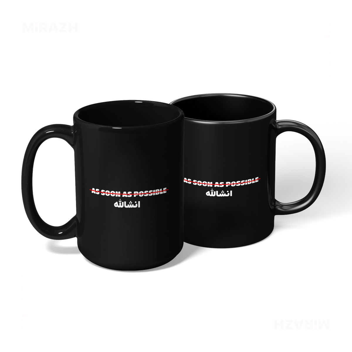 AsSoonAsInshallah Ceramic Mug 08 Black