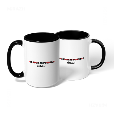 AsSoonAsInshallah Ceramic Mug 08 White Black