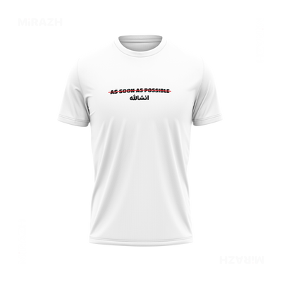 AsSoonAsInshallah Couple T Shirt 04 White