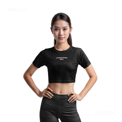 AsSoonAsInshallah Fitted Crop Top 03 Black