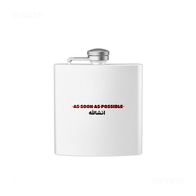 AsSoonAsInshallah Hip Flasks 01 White