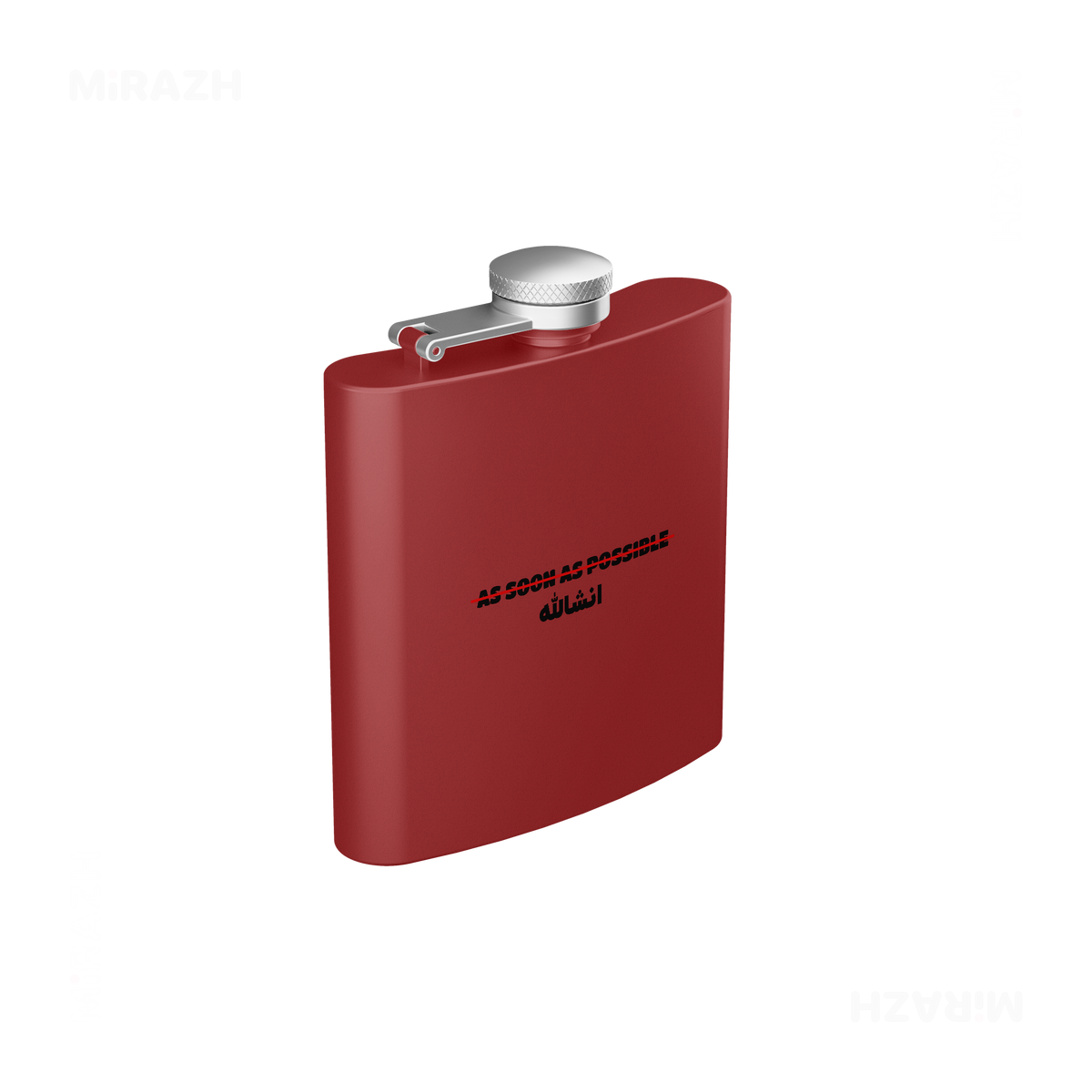 AsSoonAsInshallah Hip Flasks 03 Red