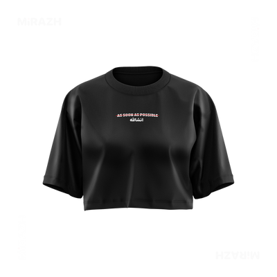 AsSoonAsInshallah Over Sized Crop Top 01 Black
