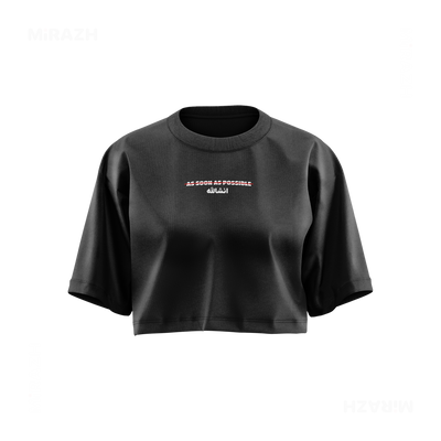 AsSoonAsInshallah Over Sized Crop Top 01 Faded Black