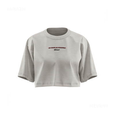 AsSoonAsInshallah Over Sized Crop Top 01 Faded Bone