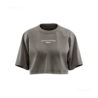AsSoonAsInshallah Over Sized Crop Top 01 Faded Grey