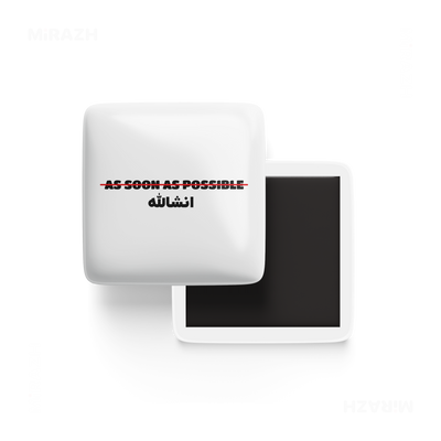 AsSoonAsInshallah Porcelain Magnet 01