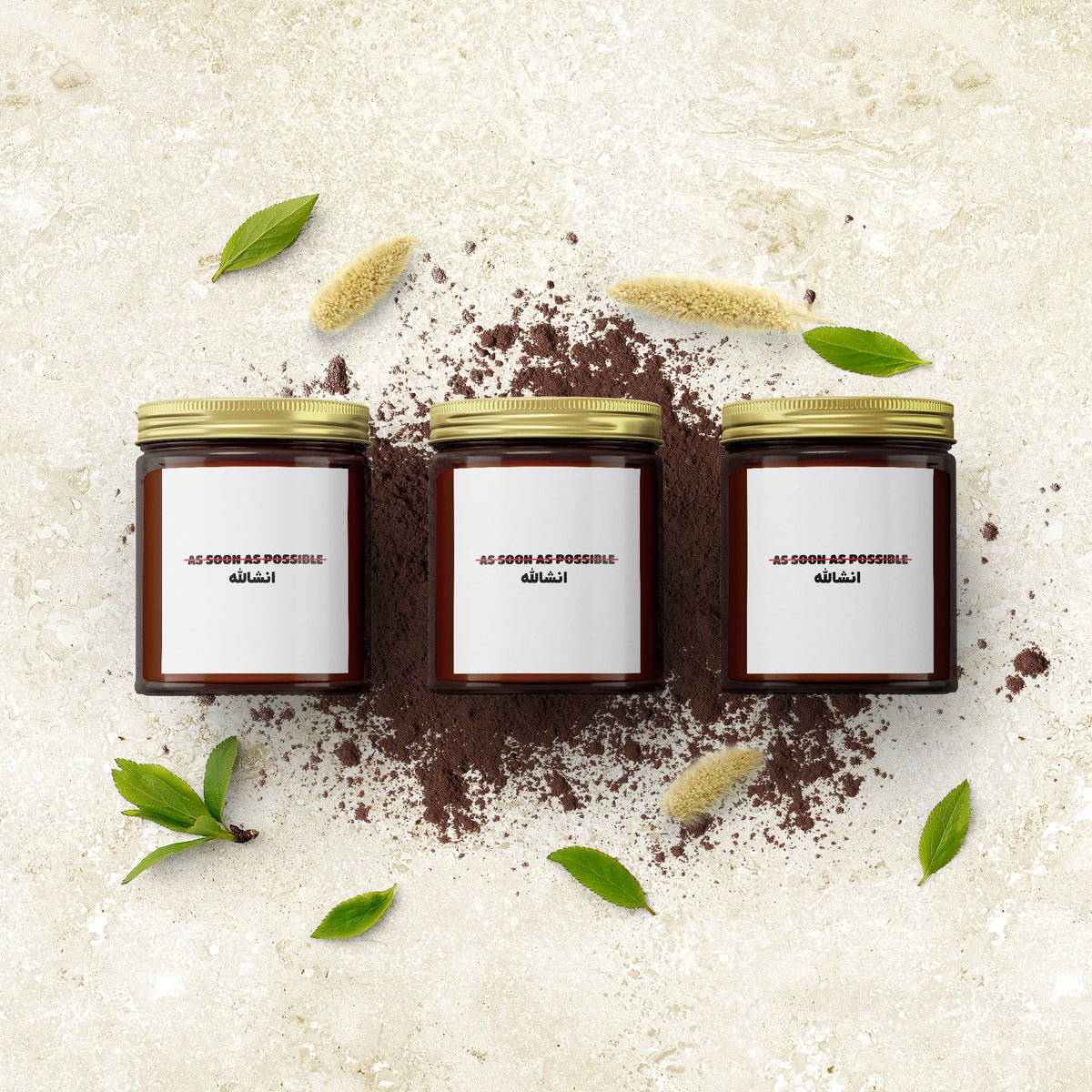 AsSoonAsInshallah Scented Candle 02 Amber