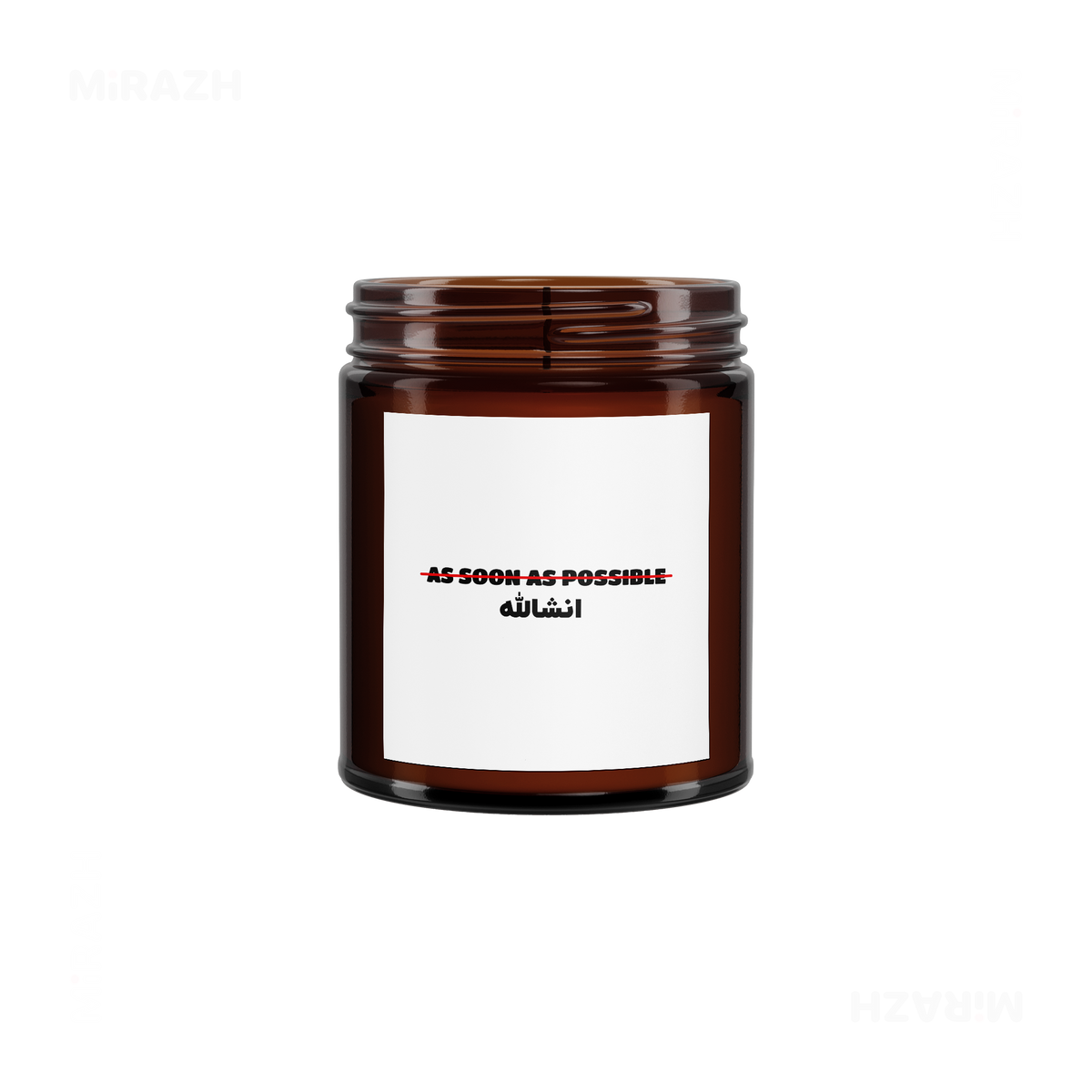 AsSoonAsInshallah Scented Candle 03 Amber