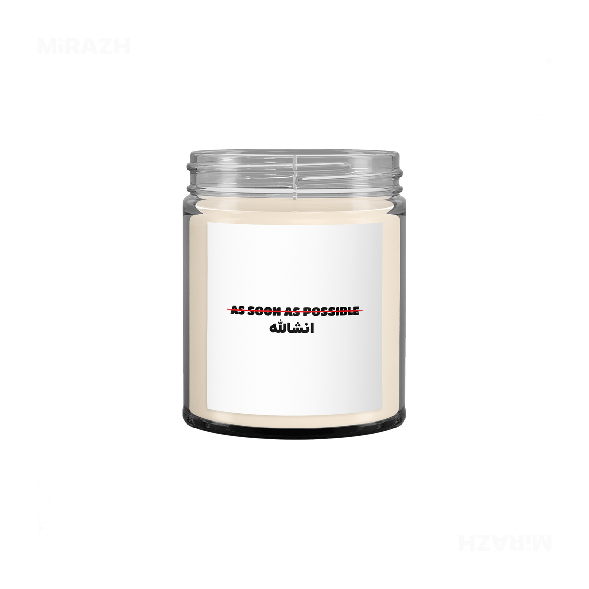 AsSoonAsInshallah Scented Candle 03 Clear