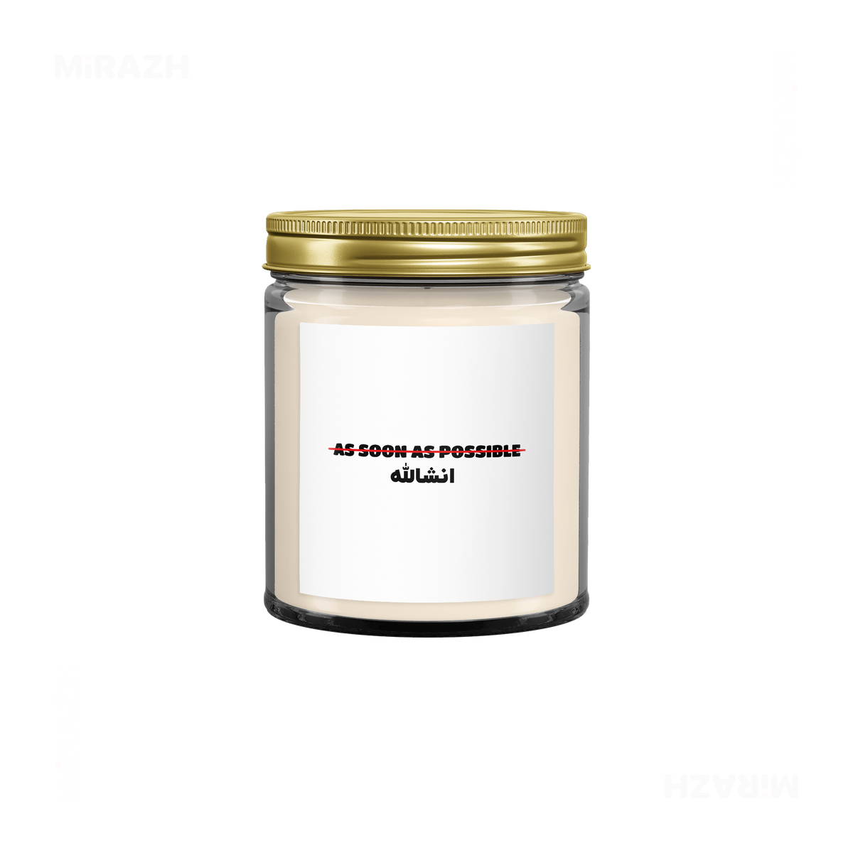AsSoonAsInshallah Scented Candle 04 Clear
