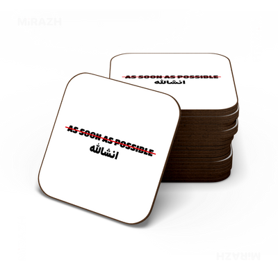 AsSoonAsInshallah Semi Glossy Coaster 06
