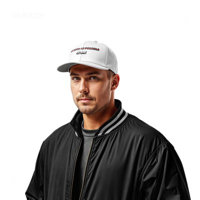 AsSoonAsInshallah Snapback Caps 02 White DTF