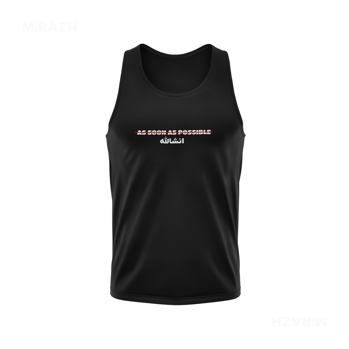 AsSoonAsInshallah Tank Tops 01 Black
