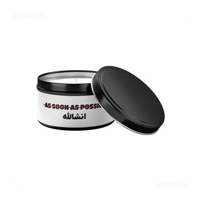 AsSoonAsInshallah Tin Candle 03 Black