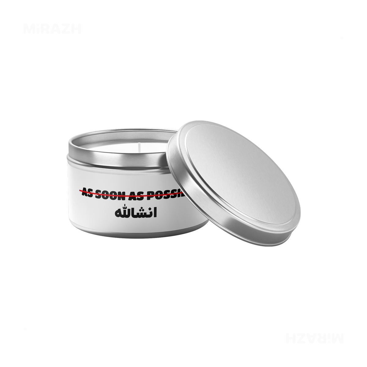 AsSoonAsInshallah Tin Candle 03 Silver