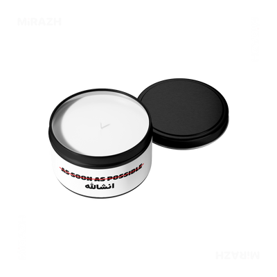 AsSoonAsInshallah Tin Candle 05 Black
