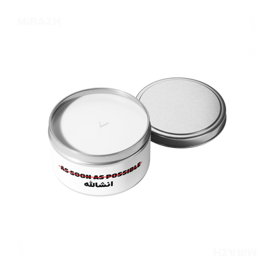 AsSoonAsInshallah Tin Candle 05 Silver