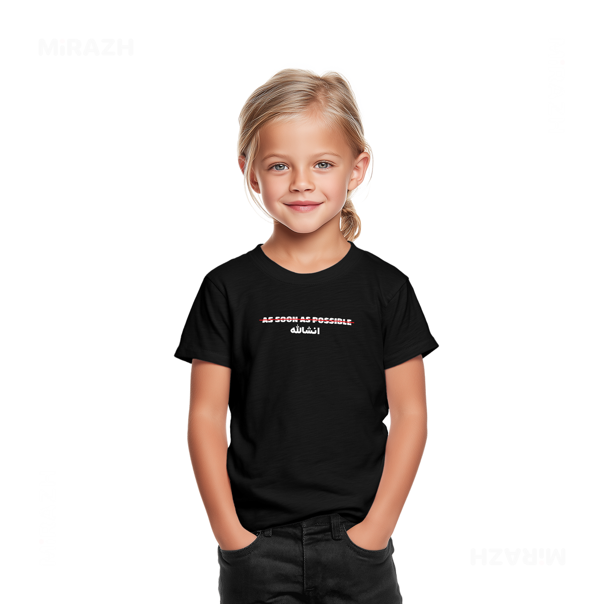 AsSoonAsInshallah Toddler T Shirt 02 Black