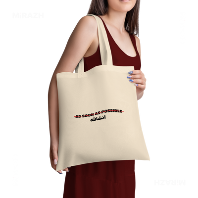 AsSoonAsInshallah Tote Bags 02 Natural