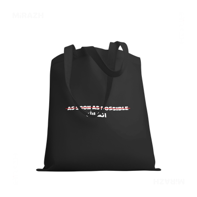 AsSoonAsInshallah Tote Bags 03 Black