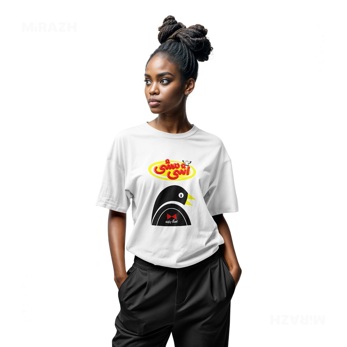 AshiMashiPofakNamaki Adult T Shirt 04 White