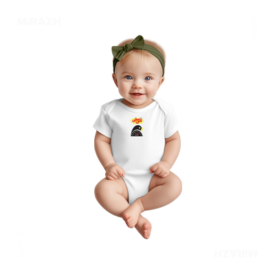 AshiMashiPofakNamaki Baby Onesies 02 White