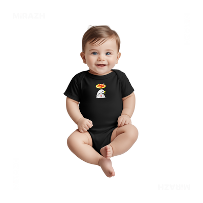 AshiMashiPofakNamaki Baby Onesies 03 Black