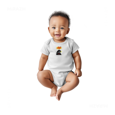 AshiMashiPofakNamaki Baby Onesies 05 White