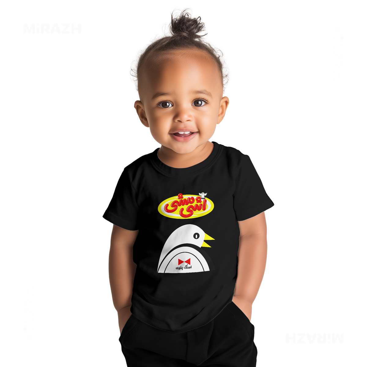AshiMashiPofakNamaki Baby T Shirt 04 Black
