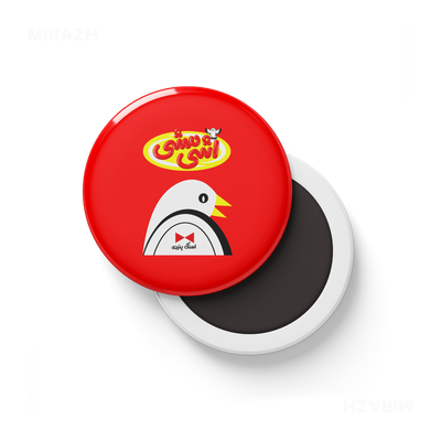 AshiMashiPofakNamaki Button Magnet 01 Round