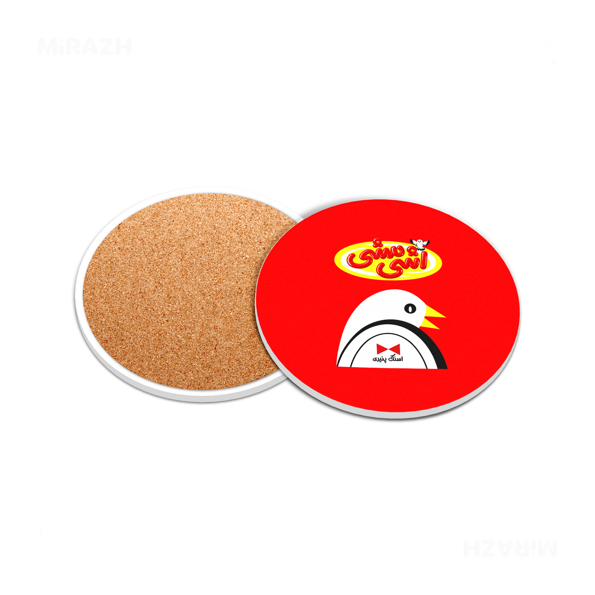 AshiMashiPofakNamaki Ceramic Coaster 05 Round