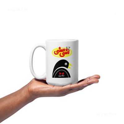 AshiMashiPofakNamaki Ceramic Mug 03 White