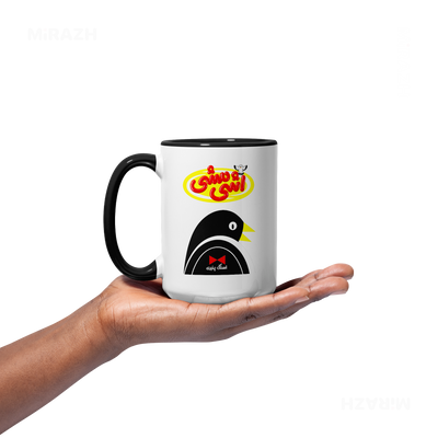 AshiMashiPofakNamaki Ceramic Mug 03 White Black