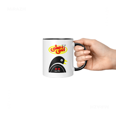 AshiMashiPofakNamaki Ceramic Mug 06 White Black