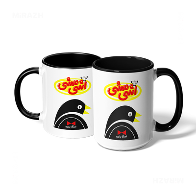 AshiMashiPofakNamaki Ceramic Mug 07 White Black