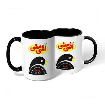 AshiMashiPofakNamaki Ceramic Mug 08 White Black