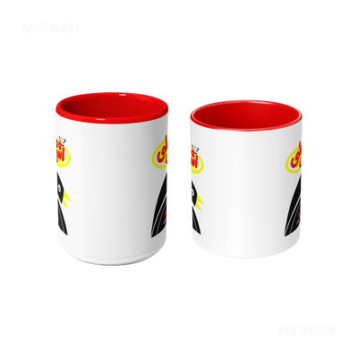 AshiMashiPofakNamaki Ceramic Mug 09 White Red
