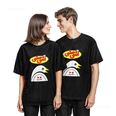 AshiMashiPofakNamaki Couple T Shirt 05 Black