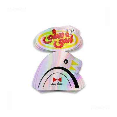 AshiMashiPofakNamaki Die Cut Holographic Sticker 01