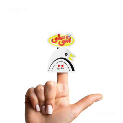 AshiMashiPofakNamaki Die Cut Outdoor Sticker 02 White