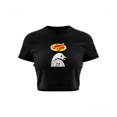 AshiMashiPofakNamaki Fitted Crop Top 01 Black