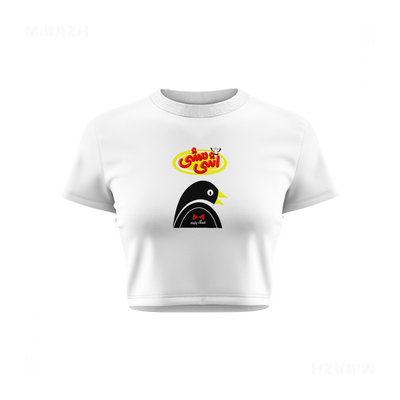 AshiMashiPofakNamaki Fitted Crop Top 01 White